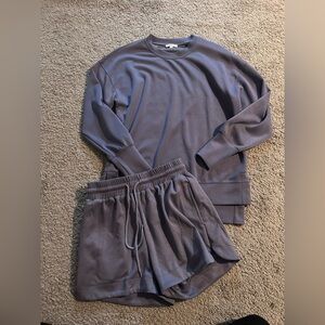 Boutique Shorts and Lightweight Sweatshirt Set